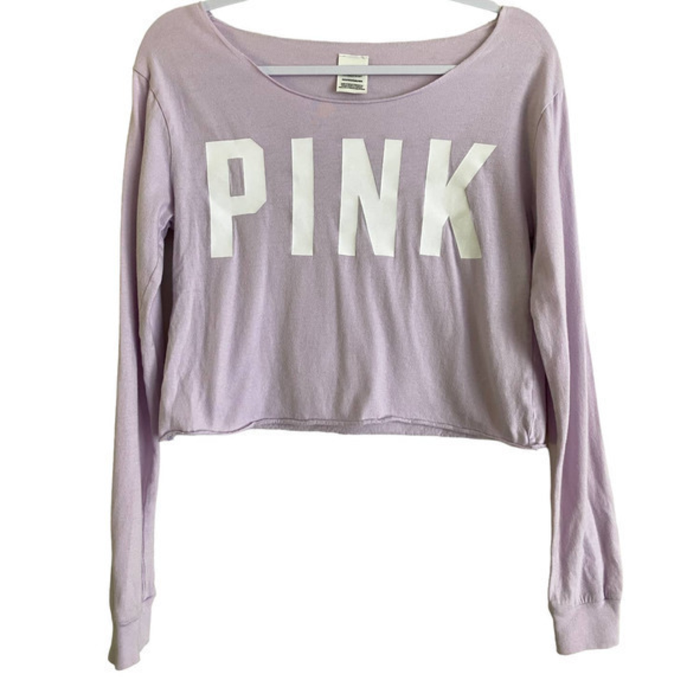 Pink Lightweight Cropped Off‎ Shoulder Tee